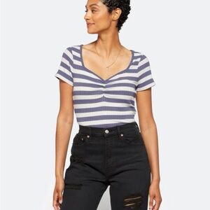 Madewell Ursula Stripe Textured Tee